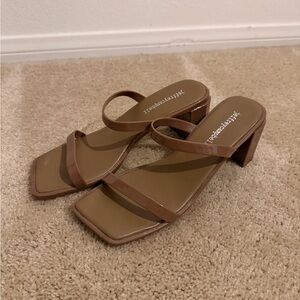 Jeffrey Campbell Tan Heeled Sandals